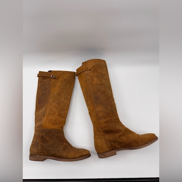 J CREW KNEE HIGH BOOTS Beige Suede - Picture 2 of 10